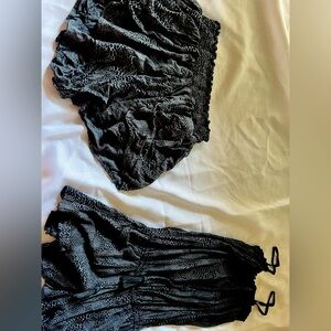 Elegant Black Sleepwear Set